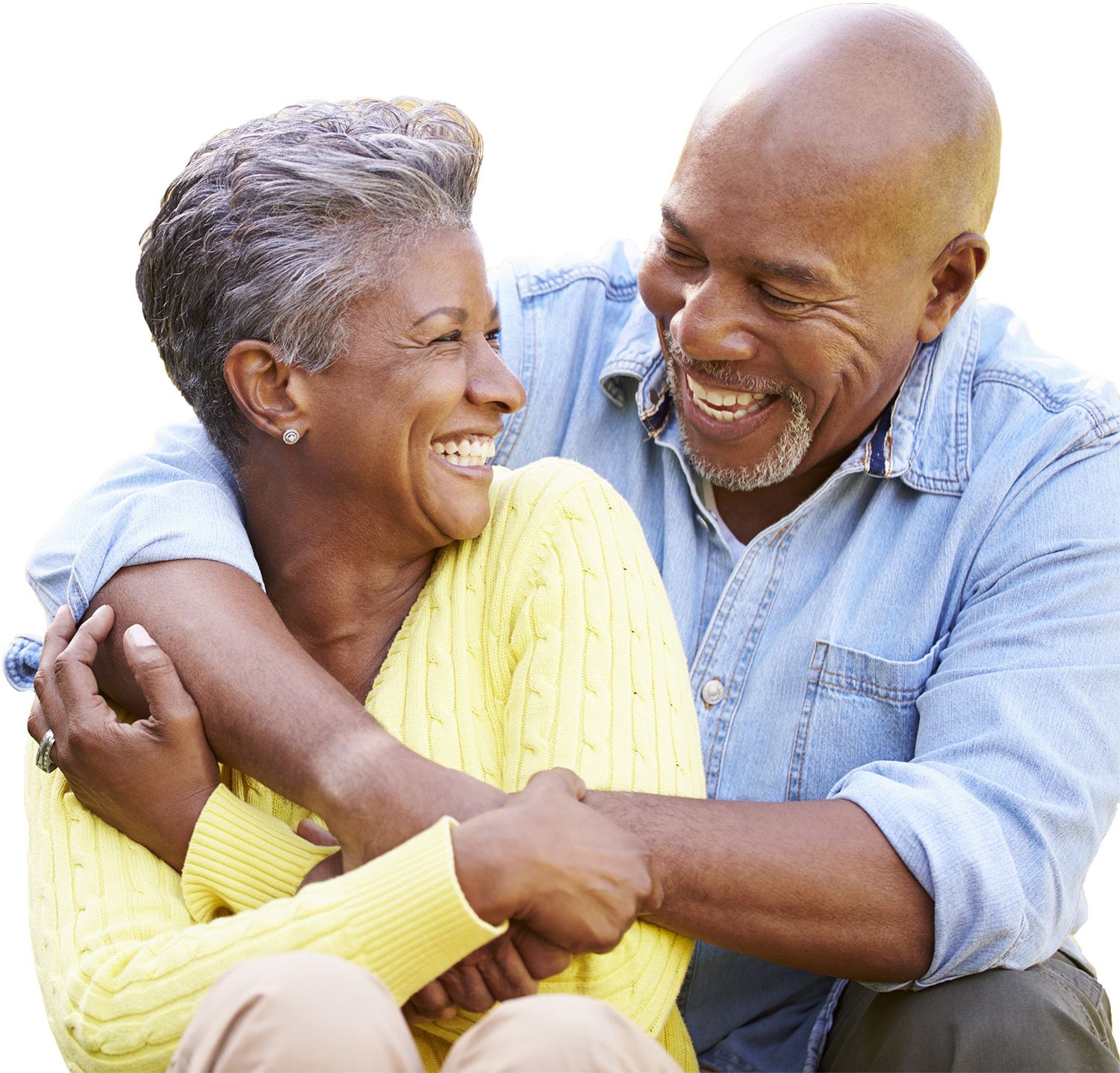 Couple in embrace